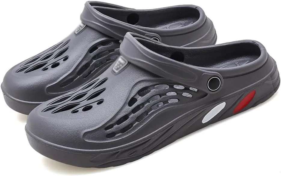 ANEIDA Mens Garden Clogs Sports Sandals, Outdoor Indoor Slippers Lightweight Hiking Summer Walking Water Beach Shoes Pool Beach Garden Shoes Sports Comfortable