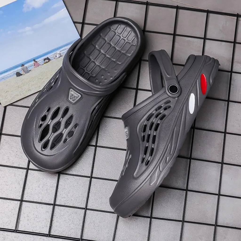 ANEIDA Mens Garden Clogs Sports Sandals, Outdoor Indoor Slippers Lightweight Hiking Summer Walking Water Beach Shoes Pool Beach Garden Shoes Sports Comfortable