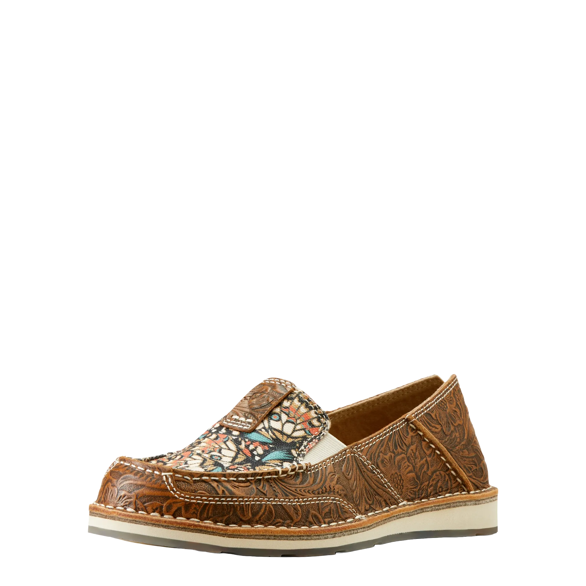 Ariat Ladies Brown Floral Emboss Leather Cruiser 10050960