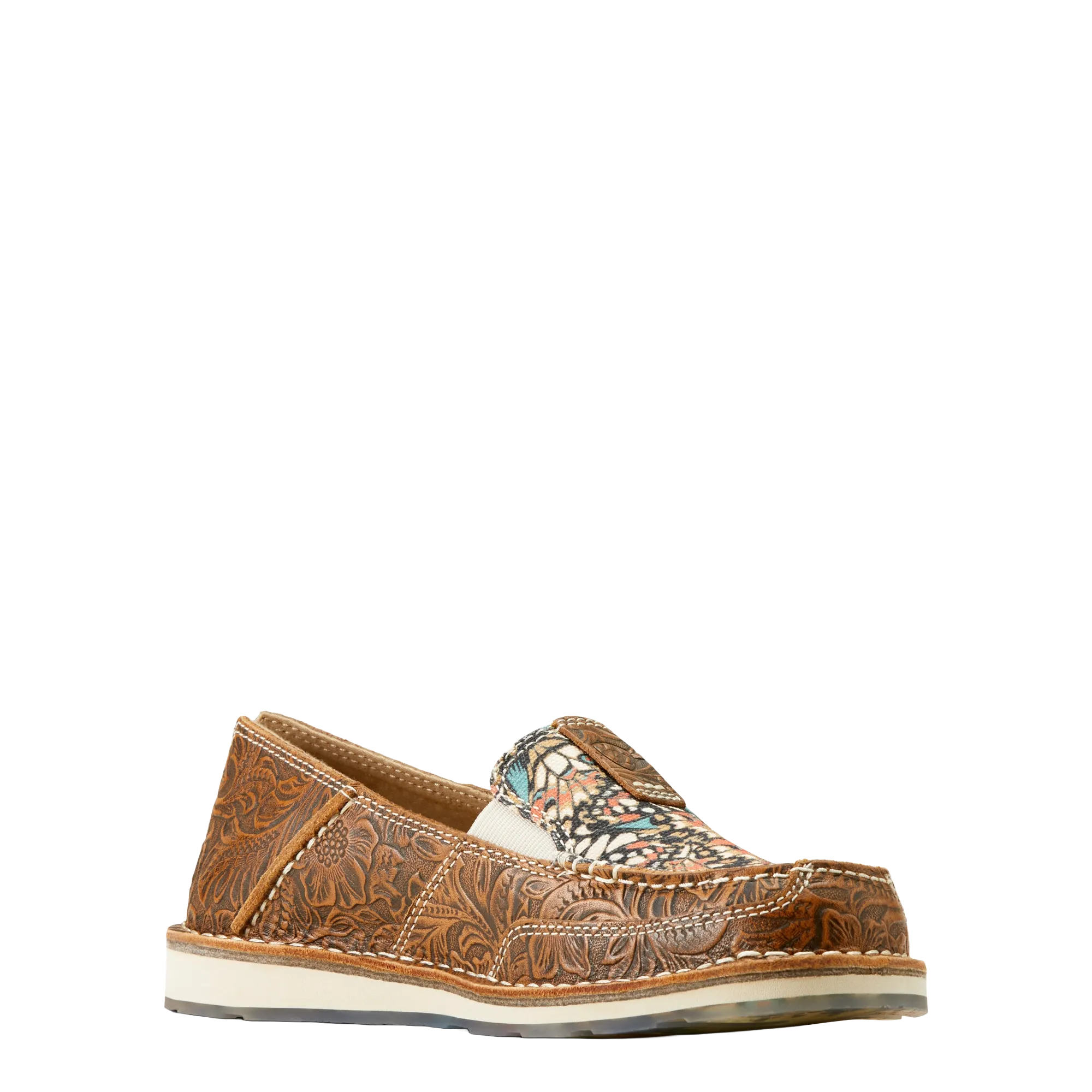 Ariat Ladies Brown Floral Emboss Leather Cruiser 10050960