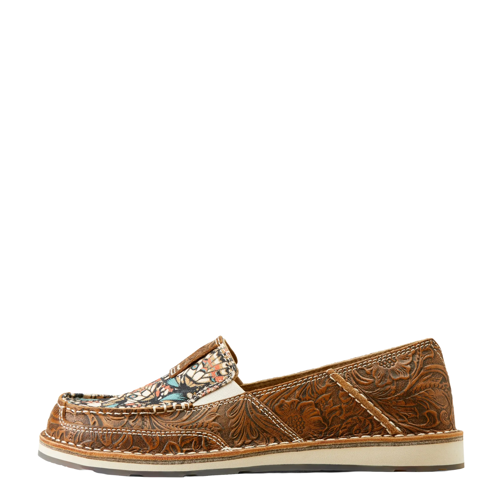 Ariat Ladies Brown Floral Emboss Leather Cruiser 10050960