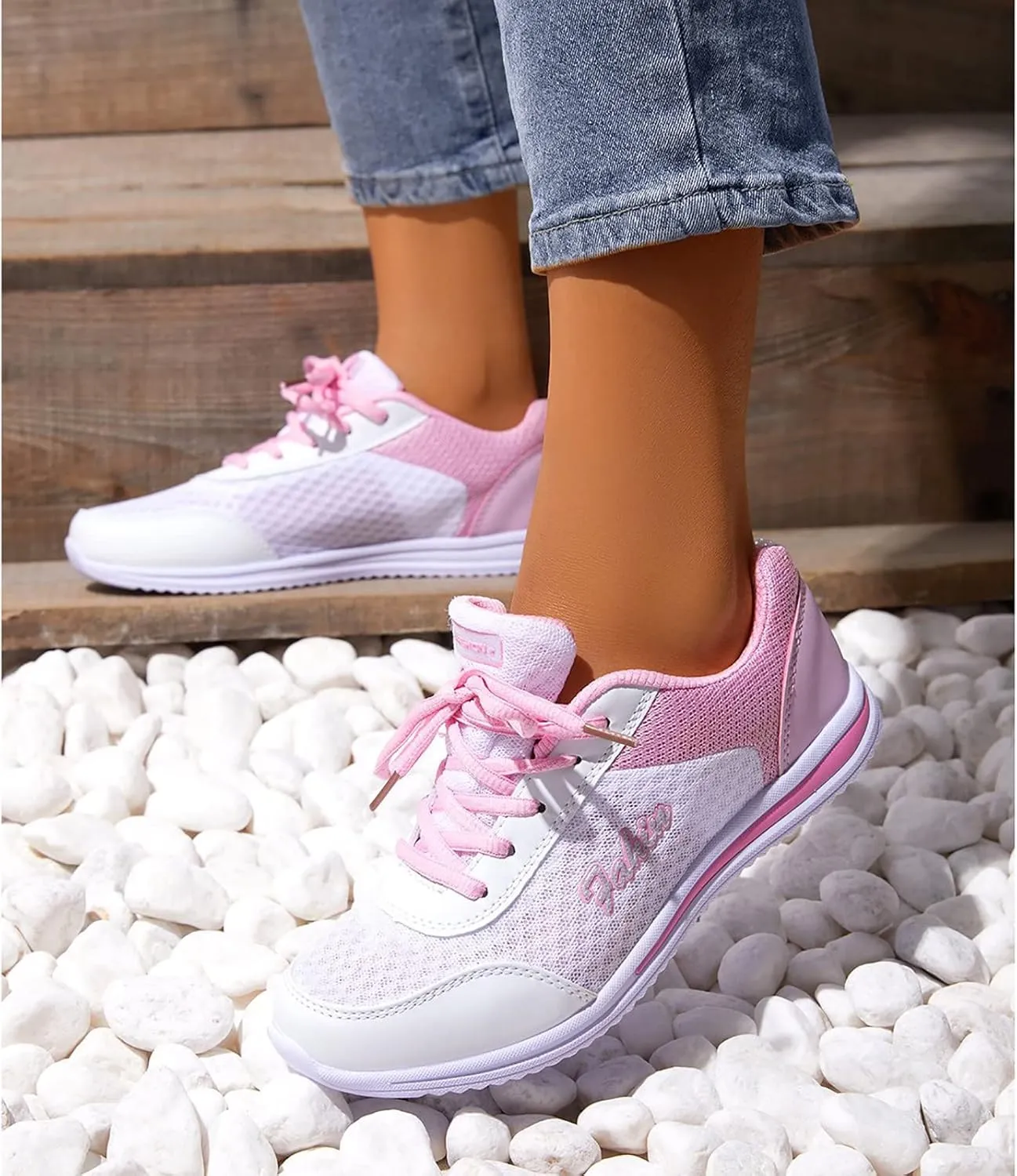 Casual Mesh On Slip Breathable Fashion for Women's Shoes Women's Casual Biking Shoes Women