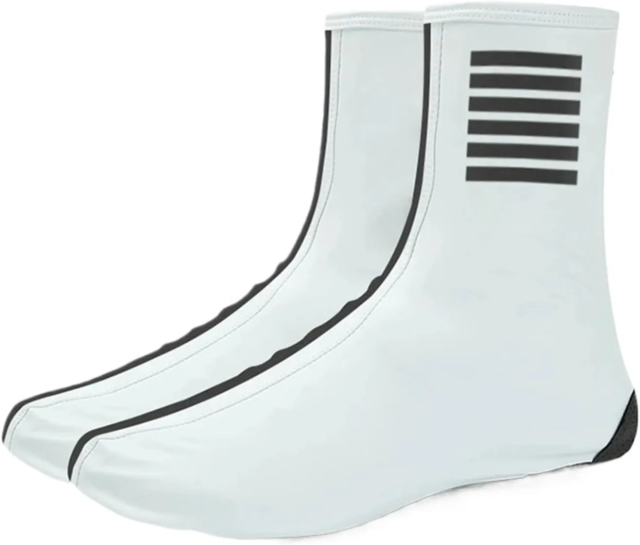 Cycling Shoe Cover Cycling Shoes Covers Waterproof Bicycle Reflective Windproof Road Bike Keep Warm Shoes Covers(White,XL)