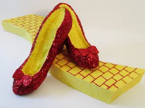 Faux Dorothy Shoes with Optional Yellow Brick Road