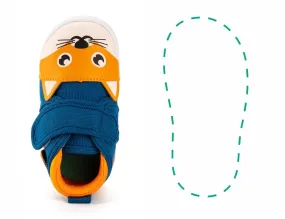Fox Single Squeaky Toddler Shoes | Deep Blue