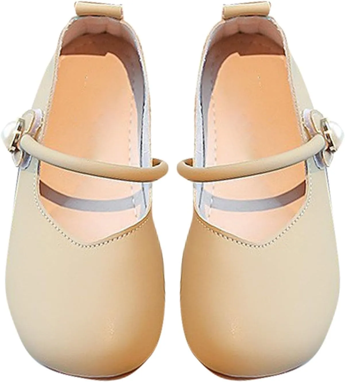 Girl Mary Jane Shoes Square Toe Ballet Flat for Girls Toddler Wedding Shoes Flower Slip On Flat for Party School