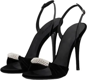 High Heels Stiletto Heels for Women Strappy Black Red Sexy Open Toe Heels Dressy Pumps Sandals