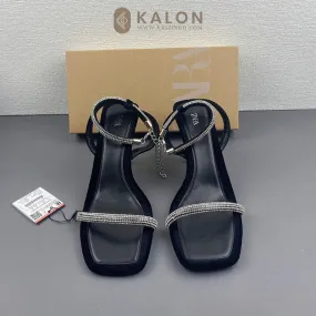 KalonBd black diamond buckle heel