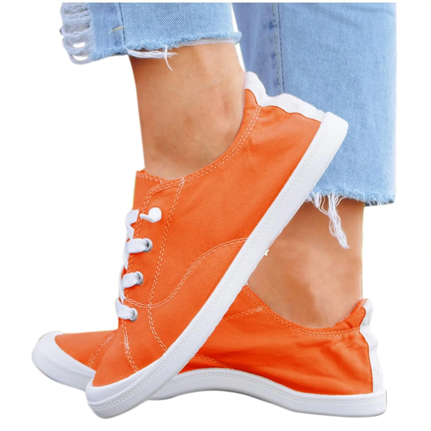 Loafers Canvas Shoes Women's Vulcanize Ladies Shoes Flat Soft Women's Casual Casual Men