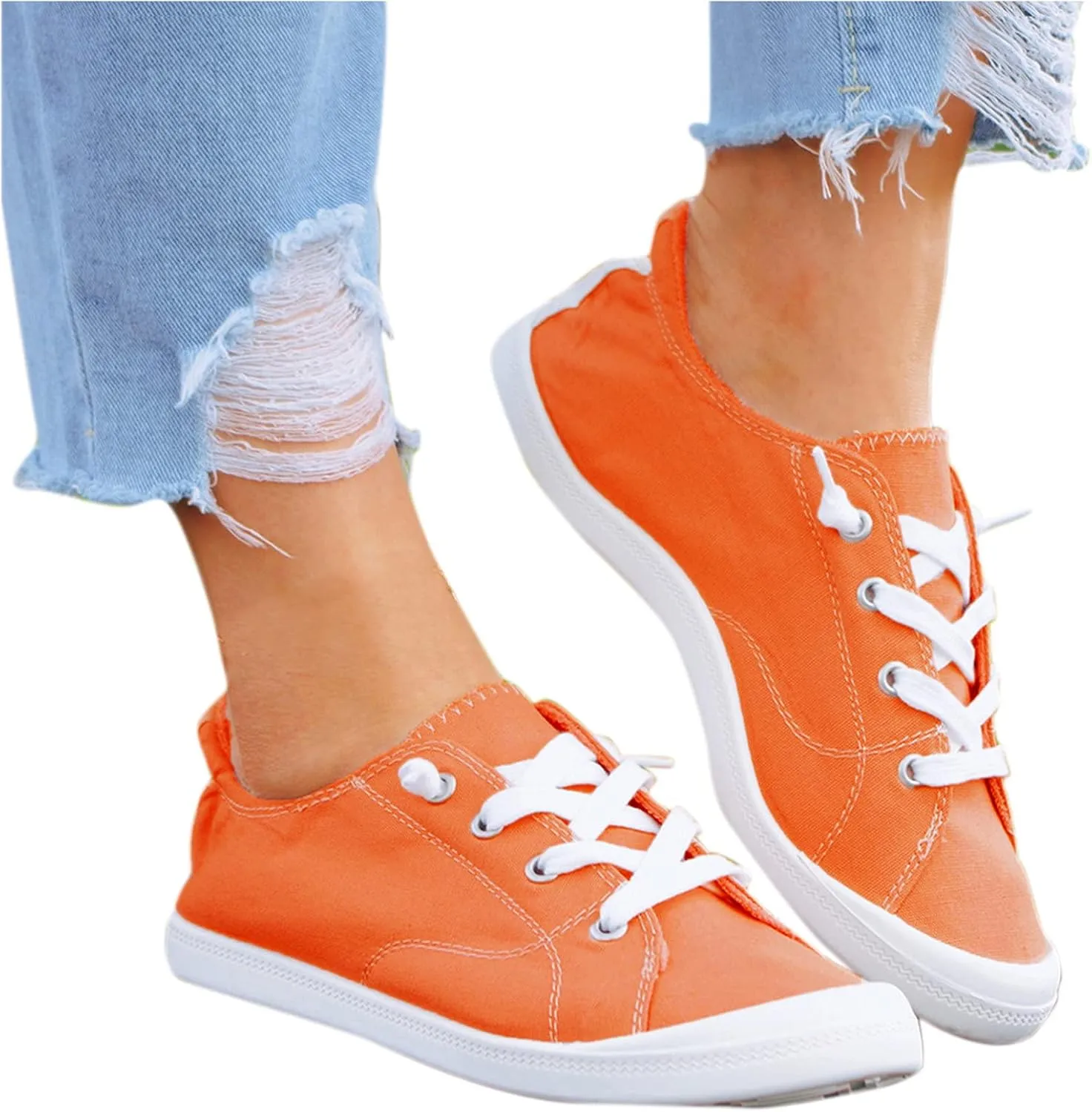 Loafers Canvas Shoes Women's Vulcanize Ladies Shoes Flat Soft Women's Casual Casual Men