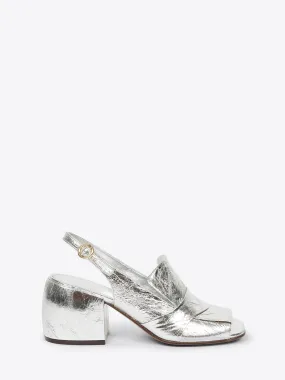 Metallic leather pumps