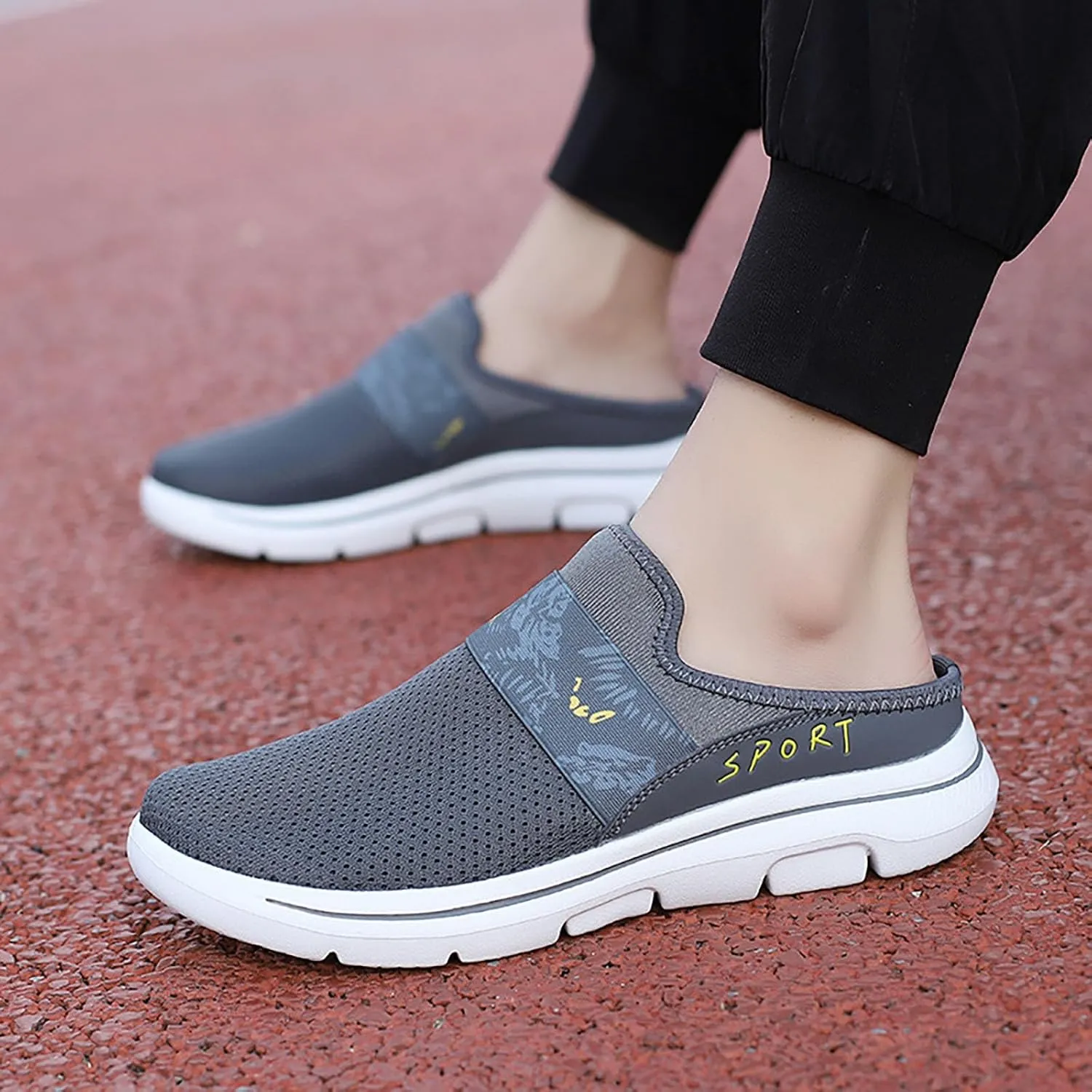 Mules for Women 2025 Backless Walking Sneakers Tennis Shoes Womens Lightweight Woman Shoes Casual Wedge Sneakers Tennis Shoe Loafers Casual Slip On