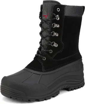NORTIV 8 Men's Insulated Waterproof Winter Snow Boots