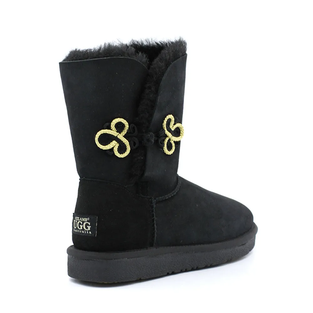 Oriental Medium Ugg Boot - Black