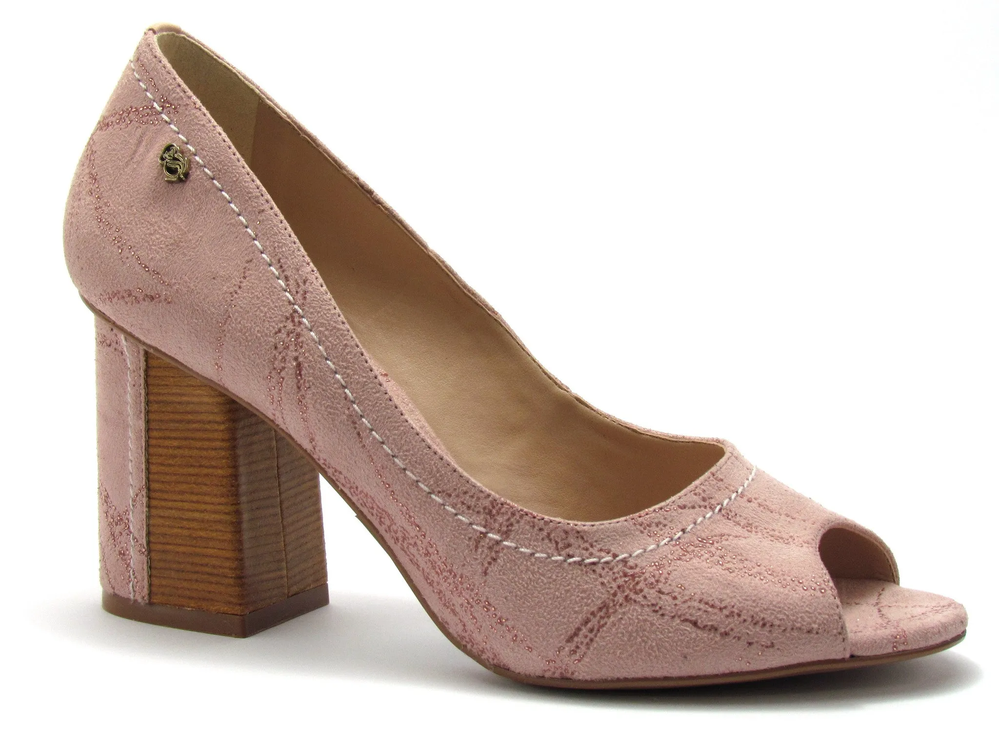 Peep Toe Block Heel Blush - Werner