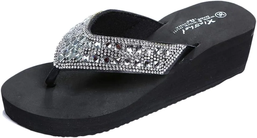 Summer Sandals for Women 2024 Trendy Clip Toe Beach Sandals Platform Sandals Slip-On Flip Flops Walking Shoe Slippers