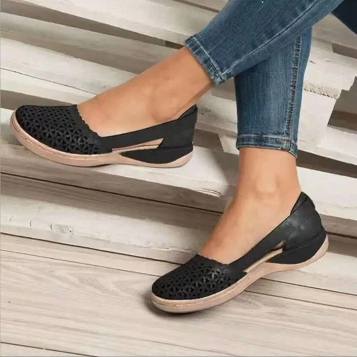 Wedge Sandals for Women 2024 Platform Trendy Spring Cutout Summer Peep Toe Sexy Dressy Closed Toe Strappy Fashion Y2K
