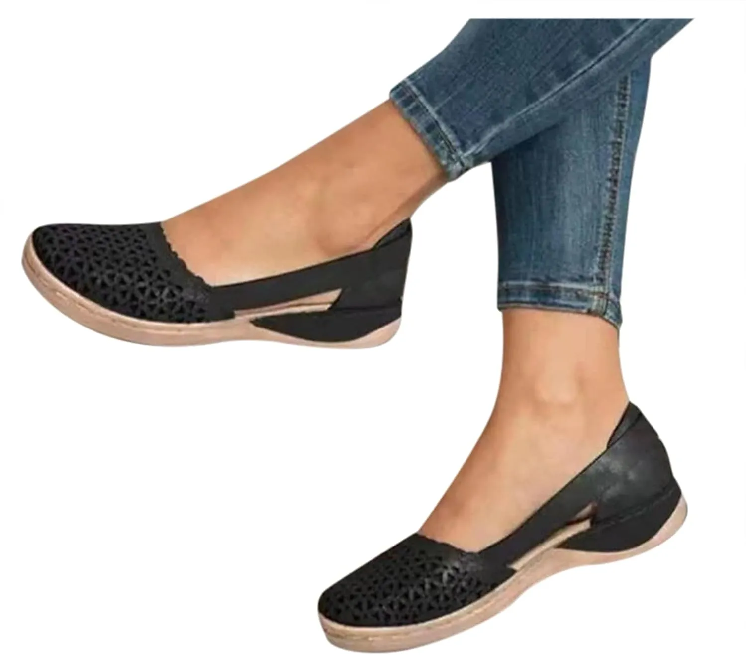 Wedge Sandals for Women 2024 Platform Trendy Spring Cutout Summer Peep Toe Sexy Dressy Closed Toe Strappy Fashion Y2K