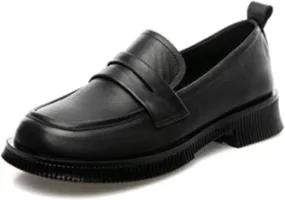 Women's Penny Loafers Flat Bottomed Low Heeled Bow Tassels Patent Leather Oxford Shoes